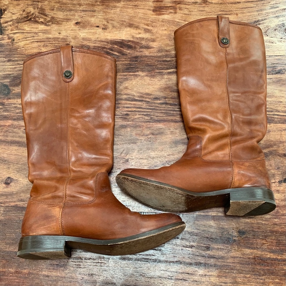 Frye Cognac Leather Boot - Picture 2 of 8